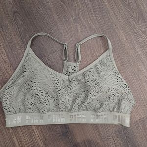 VS PINK Paisley Laser Cut Sports Bra